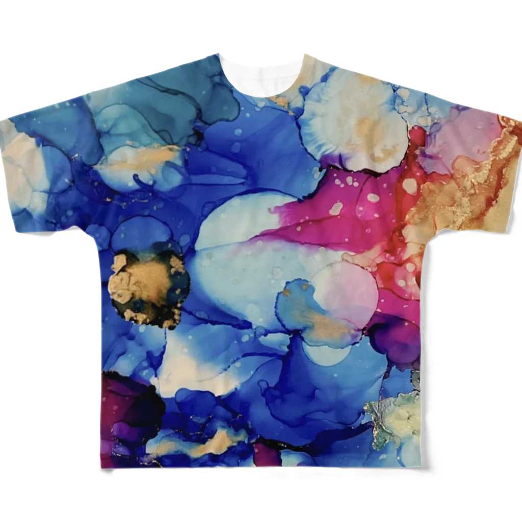 RYO NISHIWAKIのWakki Wator Color All-Over Print T-Shirt
