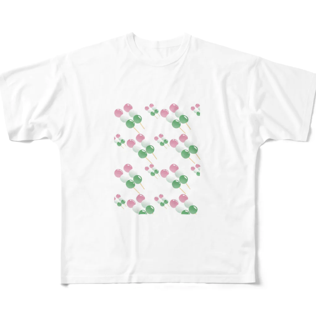 Interesante - インテレサンテの三色団子尽くし All-Over Print T-Shirt