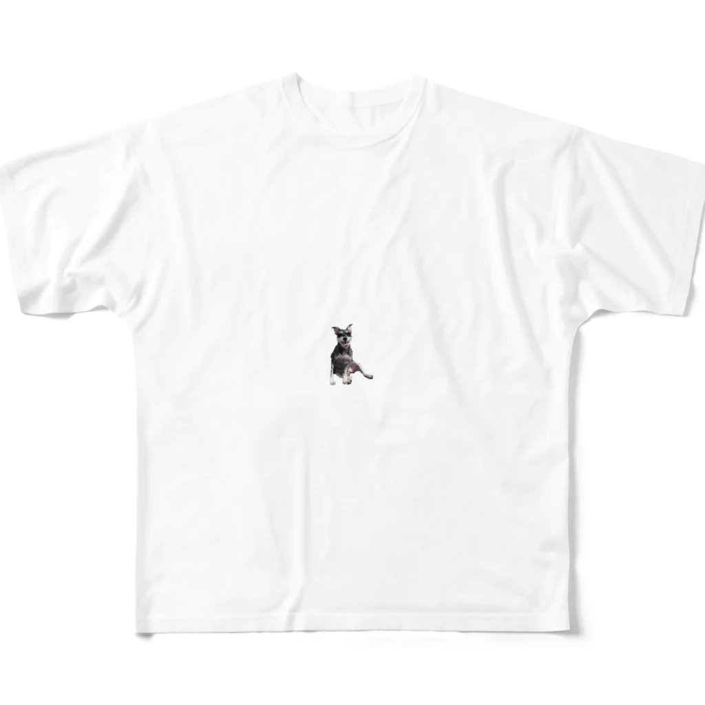 kimurarのみくちゃんちの犬（お座りver） All-Over Print T-Shirt