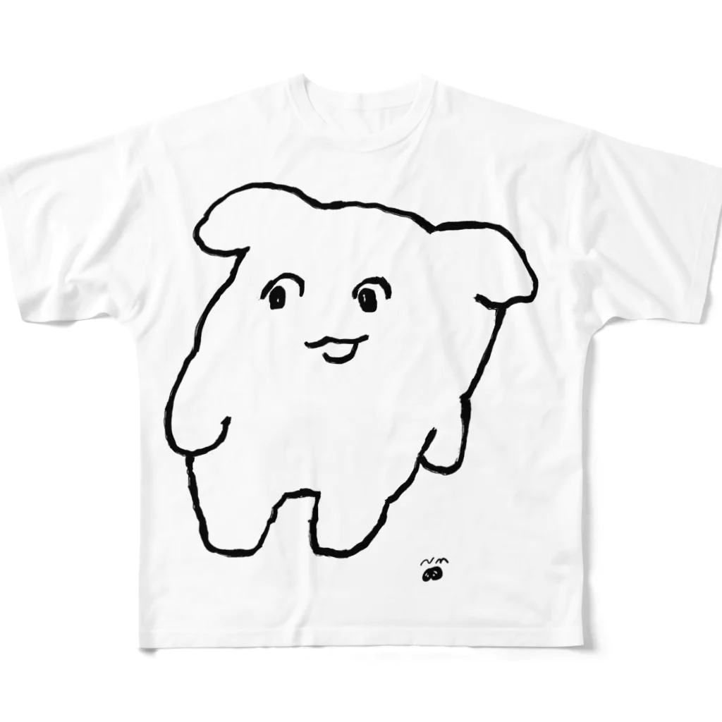 にくまん子のよよ(しろ) All-Over Print T-Shirt