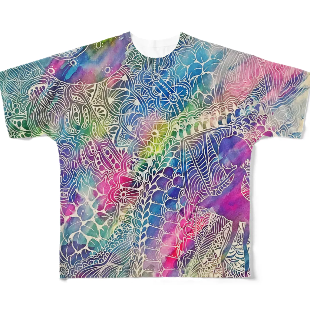 二枚舌ねこの@お仕事募集中！のすいさい All-Over Print T-Shirt