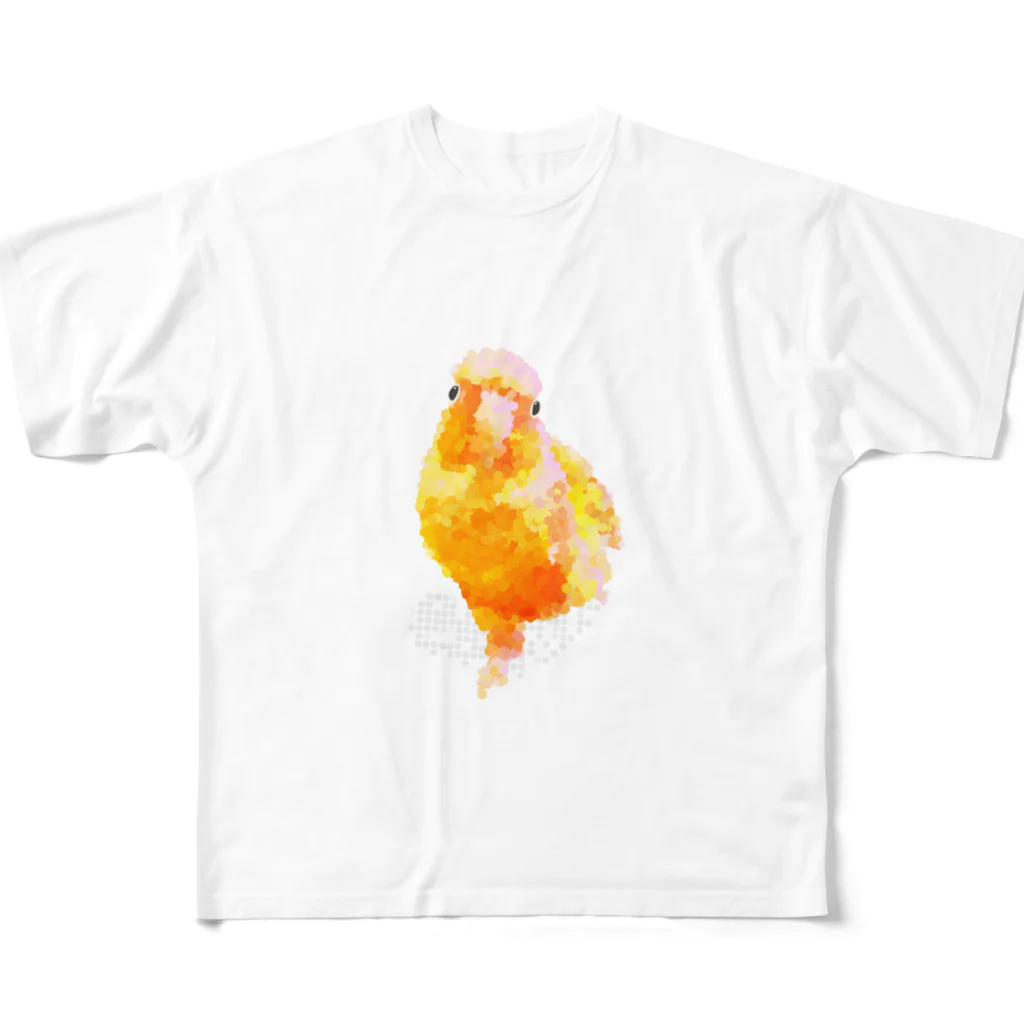 ウロコインコパイナップルのウロコインコパイナップル All-Over Print T-Shirt