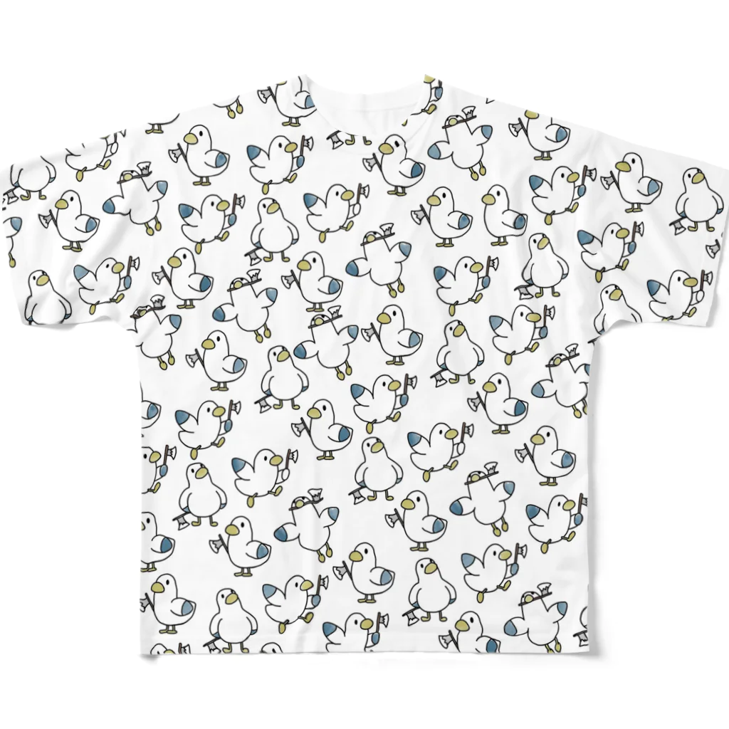 ともえのえ - 柴犬とか動物色々のぜんぶahomu （Full version） All-Over Print T-Shirt