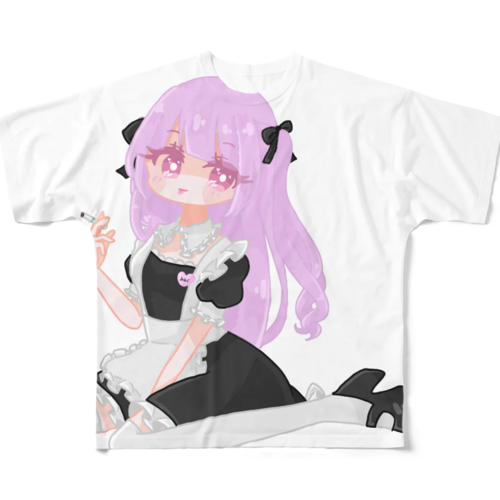 ゆなのめいどちゃん All-Over Print T-Shirt