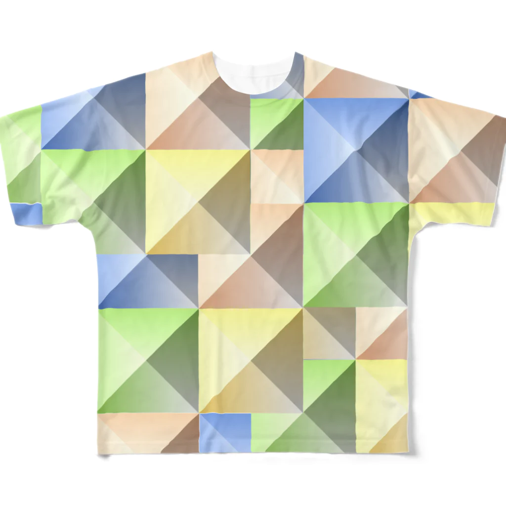 sevenoverlineのlattice フルグラフィックTシャツ