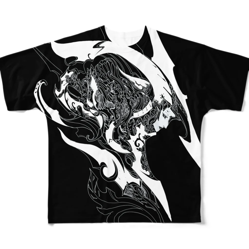 obsidian　gardenのobsidian　Ⅰ フルグラフィックTシャツ