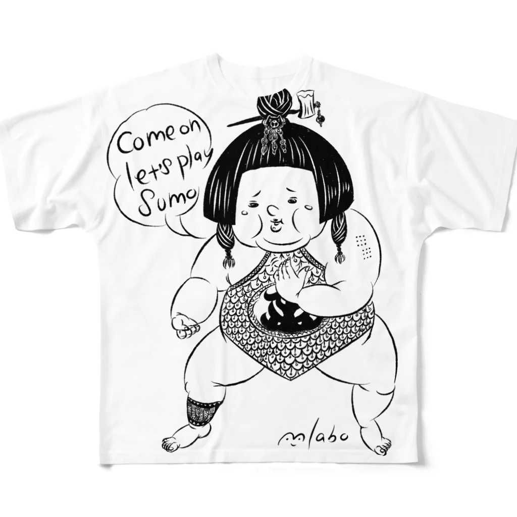 えむらぼのどうぶつTシャツの金太郎 All-Over Print T-Shirt