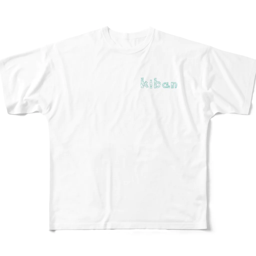 向日葵のkiban フルグラフィックTシャツ