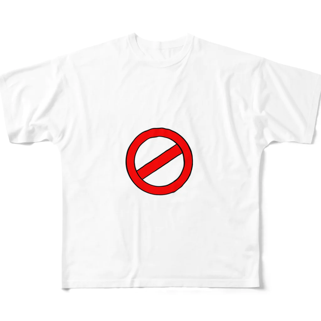 NOTの"NO"Tシャツ フルグラフィックTシャツ