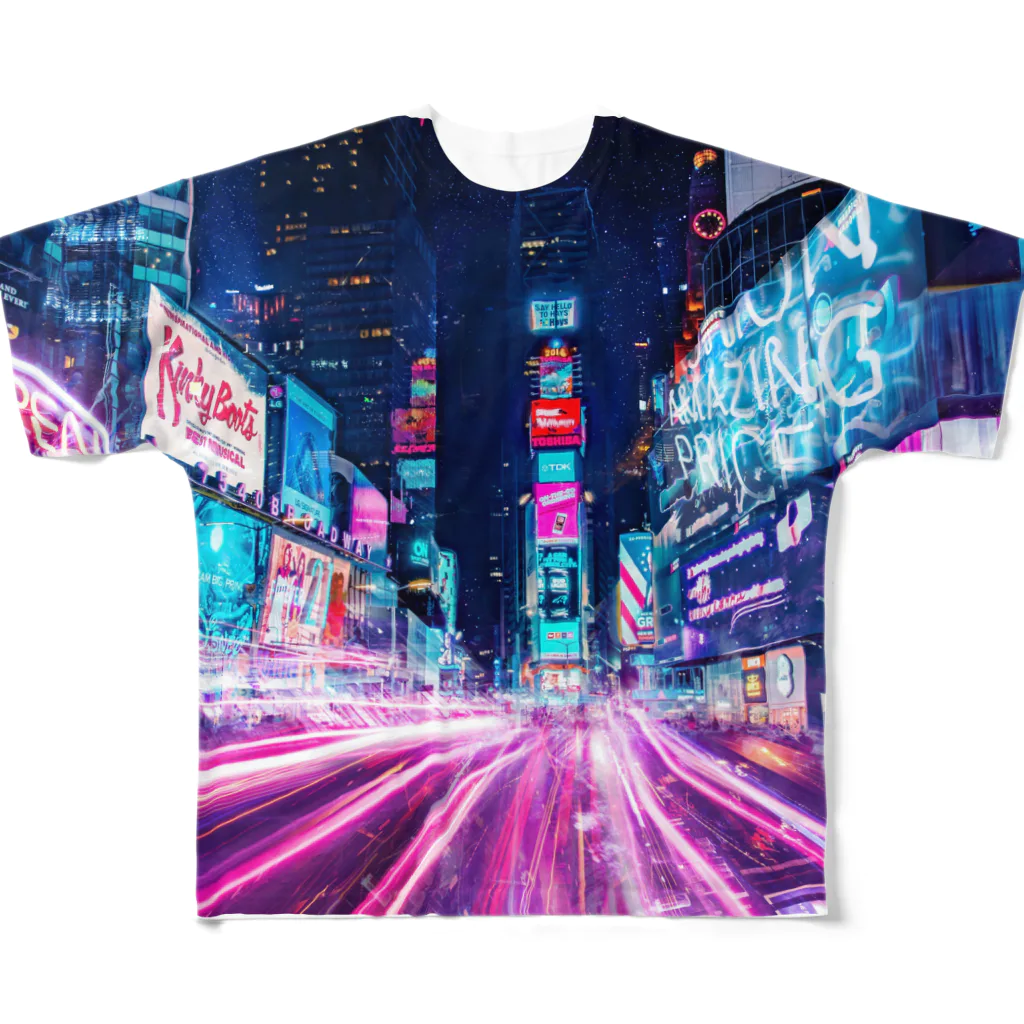 秀美のNYC All-Over Print T-Shirt