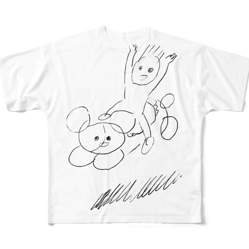 毛布ちゃんのhell フルグラフィックTシャツ