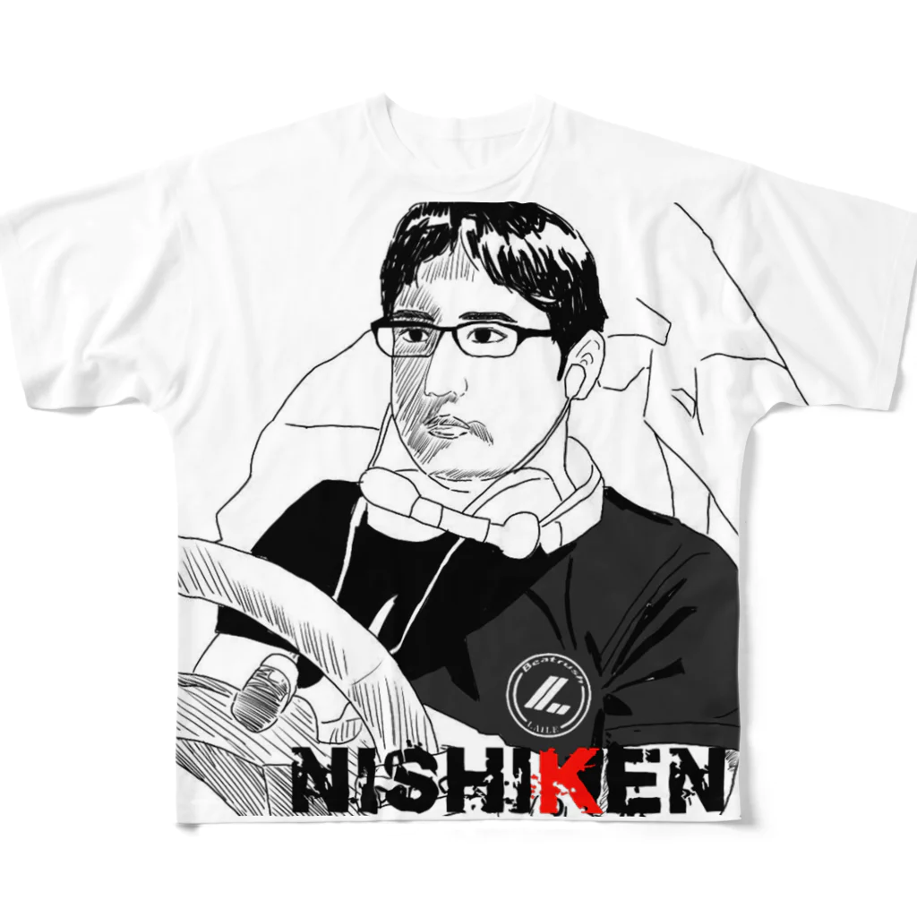 NiShiKeNのNiShiKeN フルT Type2 All-Over Print T-Shirt