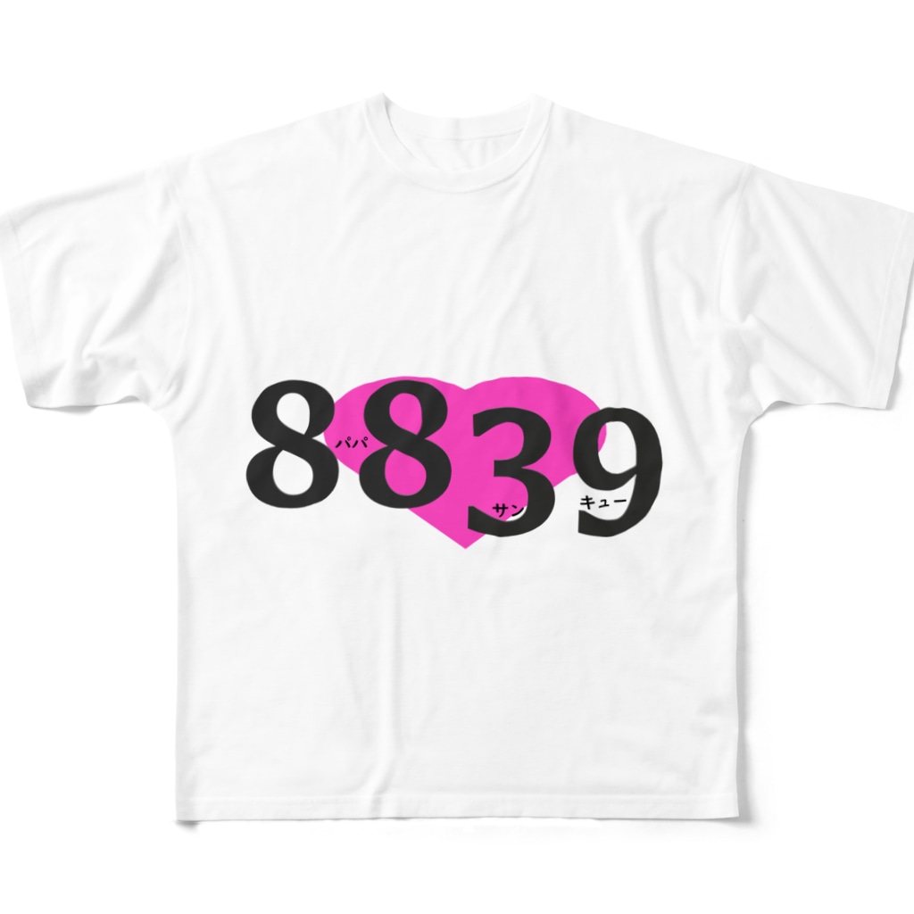 はちよんごの8839 All-Over Print T-Shirt