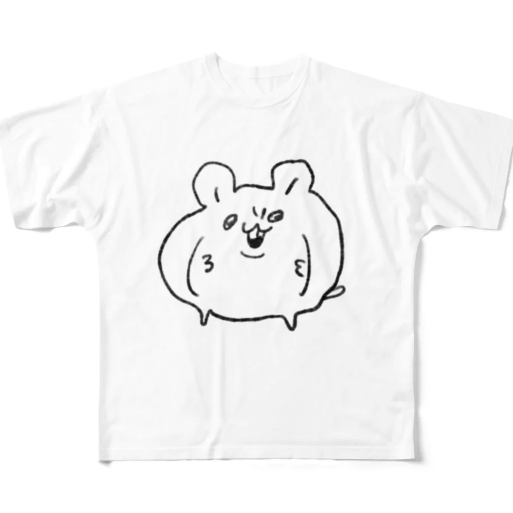 chuta_chutaの元祖はむちゅた フルグラフィックTシャツ