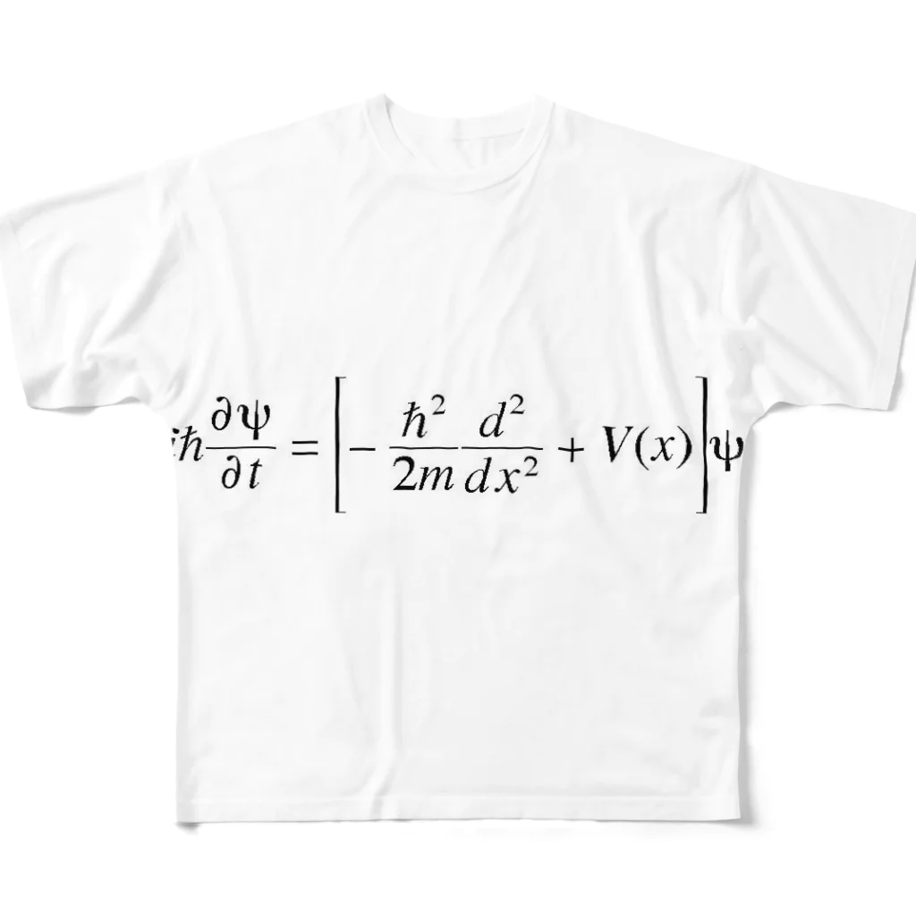 take_bocのシュレディンガー方程式 フルグラフィックTシャツ
