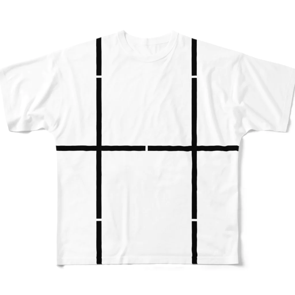 よシまるシンの折り畳みライン7 All-Over Print T-Shirt