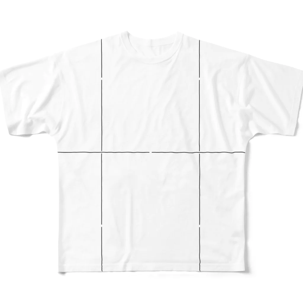 よシまるシンの折り畳みライン10 All-Over Print T-Shirt