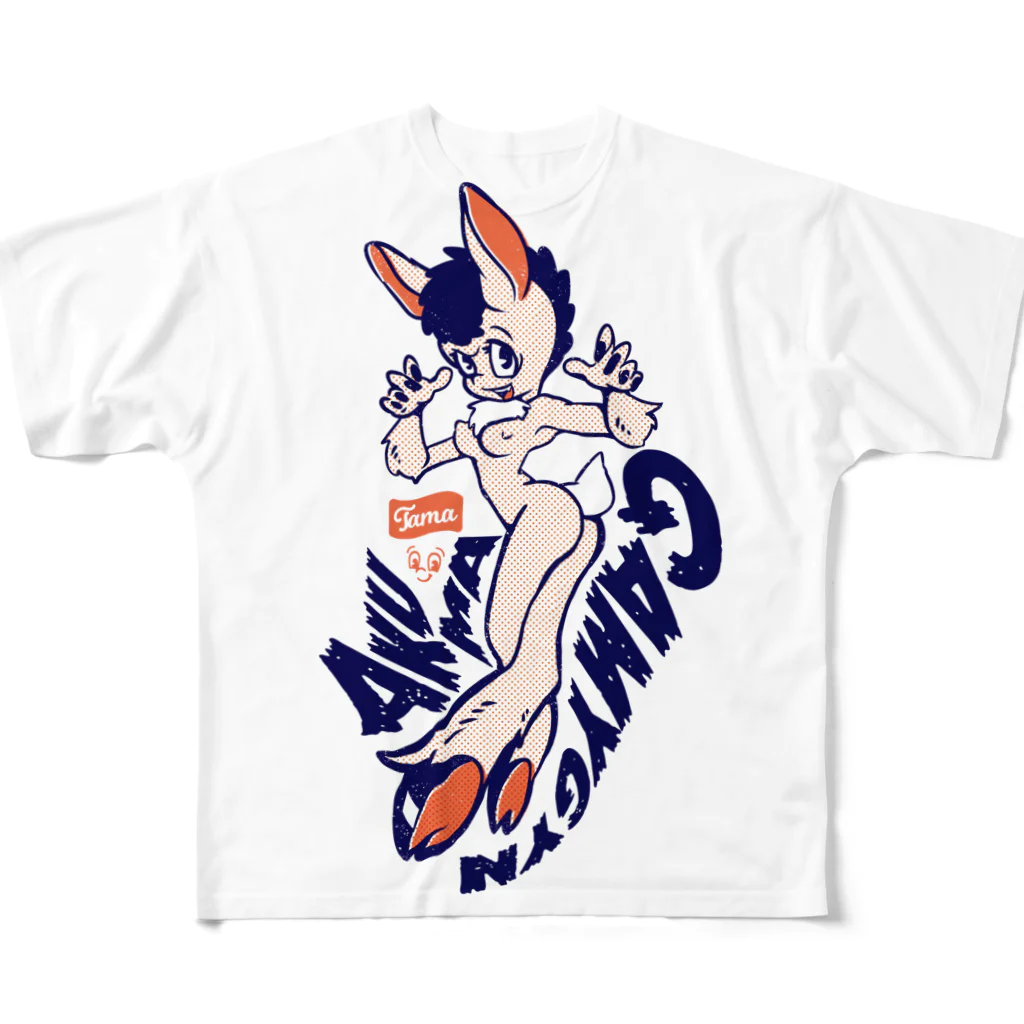 tama.llustrationの悪魔ガール　★ロバの悪魔★ All-Over Print T-Shirt