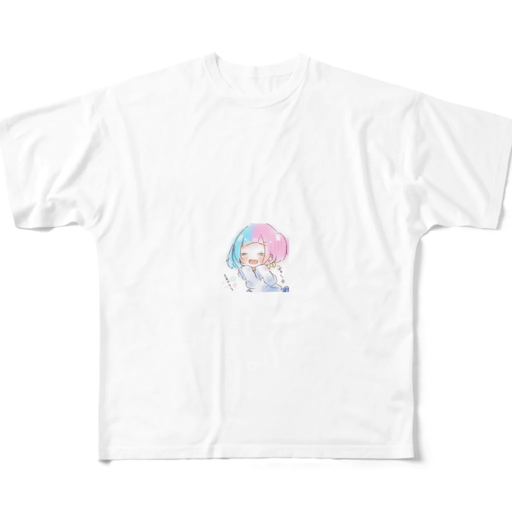 あめつきʕ•̫͡•ིʔྀアイコン企画中のえるぅカップ フルグラフィックTシャツ