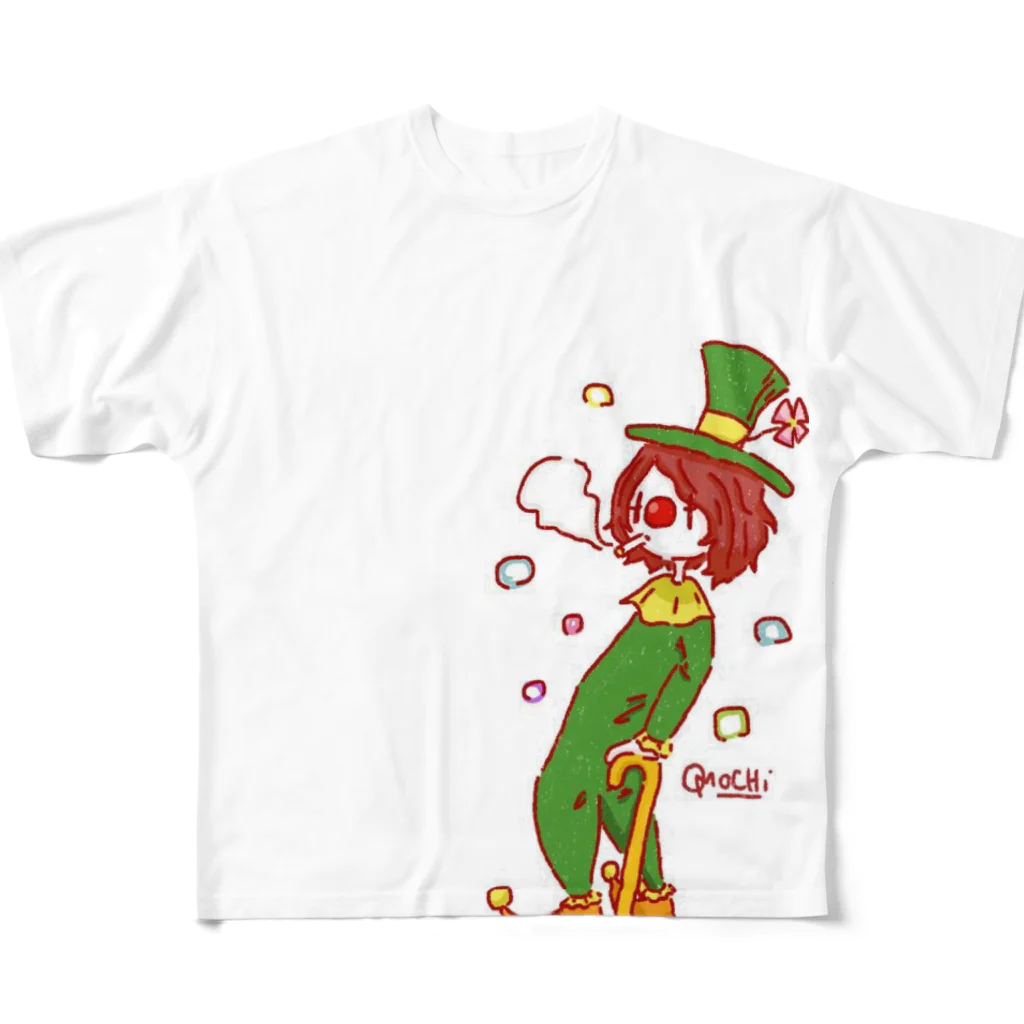 みさきちのスモーキーピエロさん フルグラフィックTシャツ