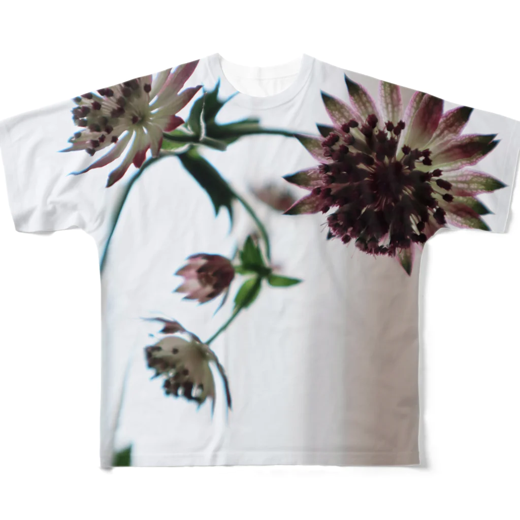 なめらかの食卓の花 フルグラフィックTシャツ