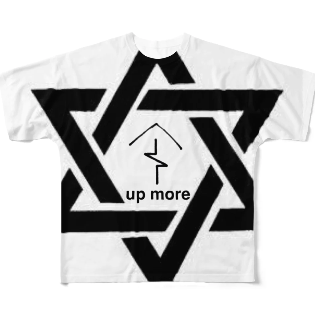 up moreのup more フルグラフィックTシャツ