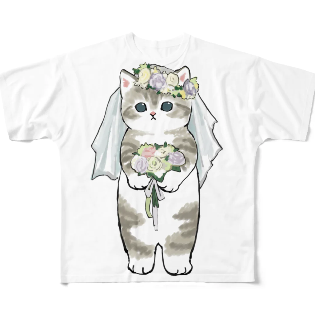 mofusandの花嫁にゃん All-Over Print T-Shirt