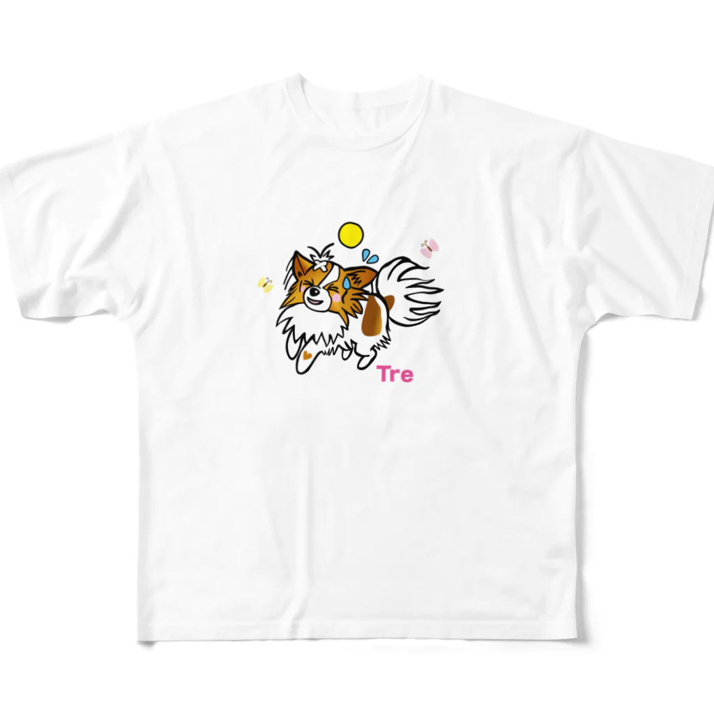 みみのお友達のトレちゃんグッズ フルグラフィックTシャツ