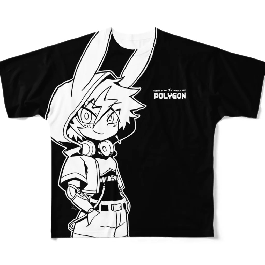 POLYGONのお店のPOLYGONちゃん All-Over Print T-Shirt