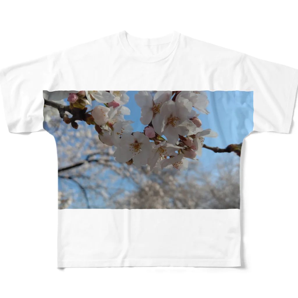 ももたんの桜 All-Over Print T-Shirt