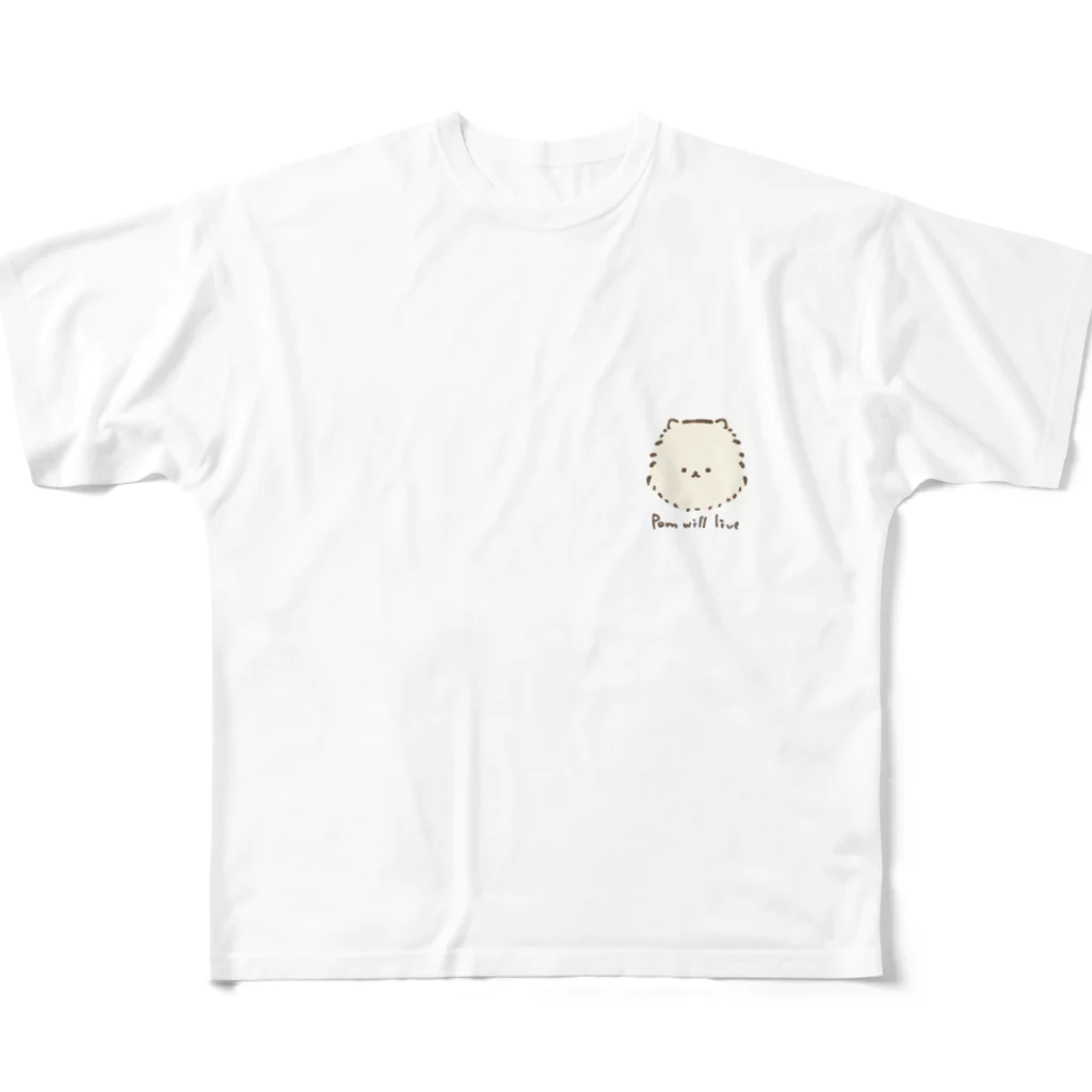 いきてゆくぽめ。のいきてゆくぽめ。 フルグラフィックTシャツ