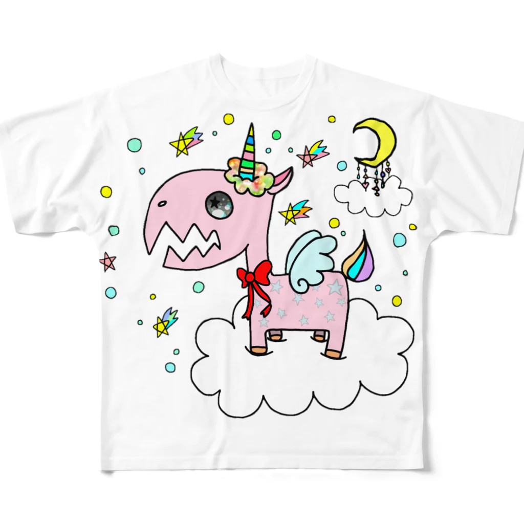 ✡ʚ°なの°ɞ✡のユニコーン All-Over Print T-Shirt