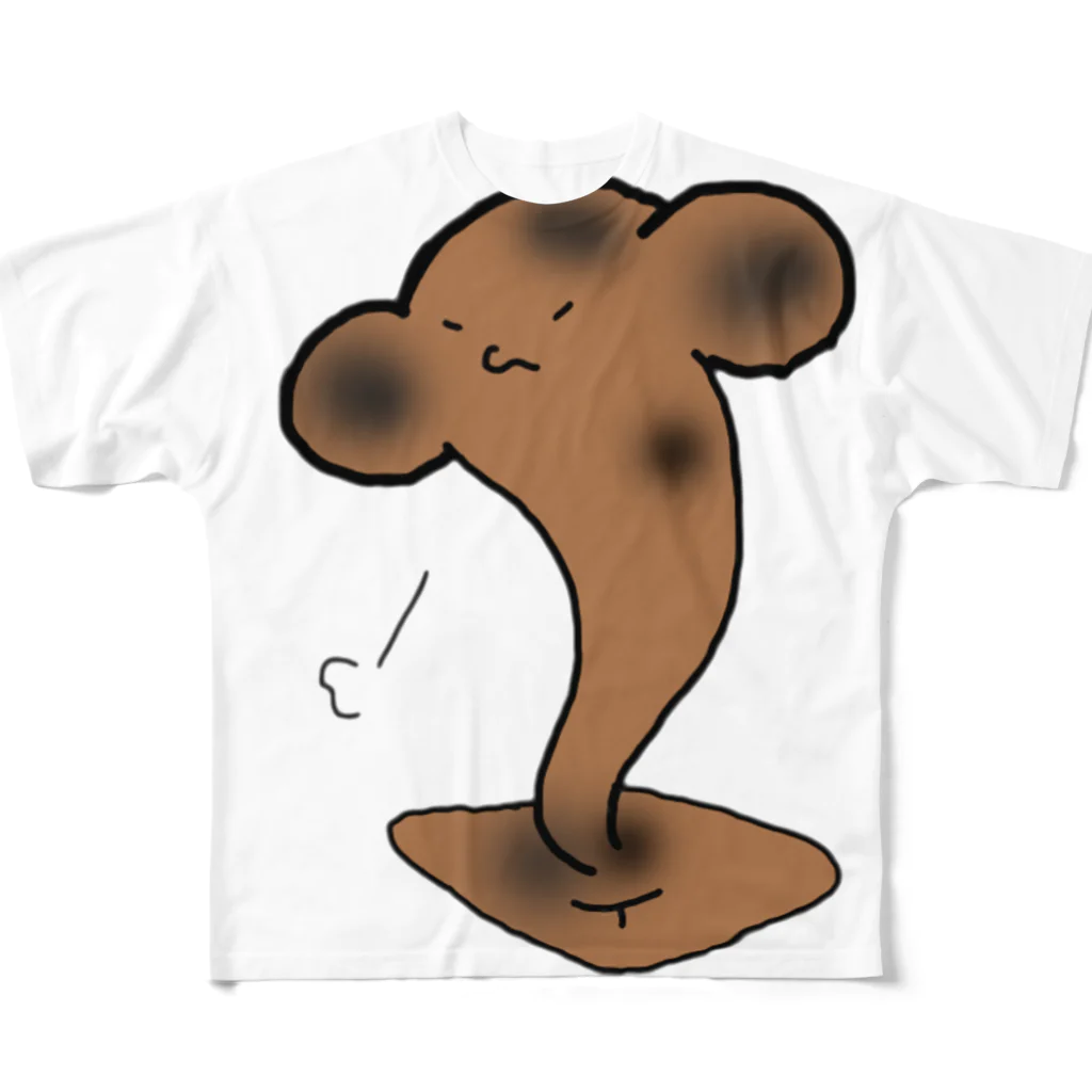 おもちのひとのこげもちくん フルグラフィックTシャツ