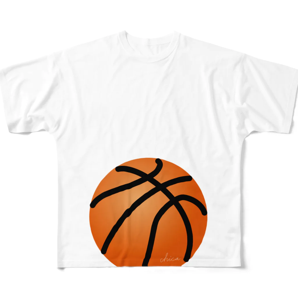 C Nのマタニティフォト　バスケットボール All-Over Print T-Shirt