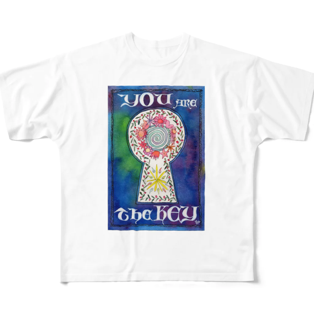 NonacleのYou Are The Key All-Over Print T-Shirt