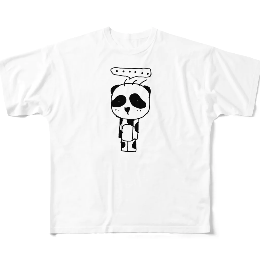kishimiの立ち止まりパンダ(ソロ) All-Over Print T-Shirt