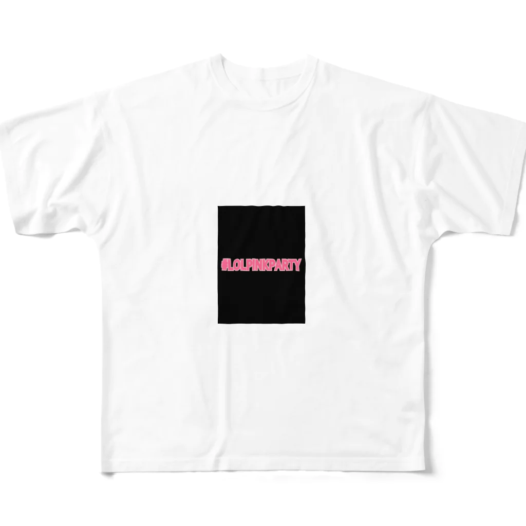 RILOLKIのRILOLKI #LOLPINKPARTY All-Over Print T-Shirt