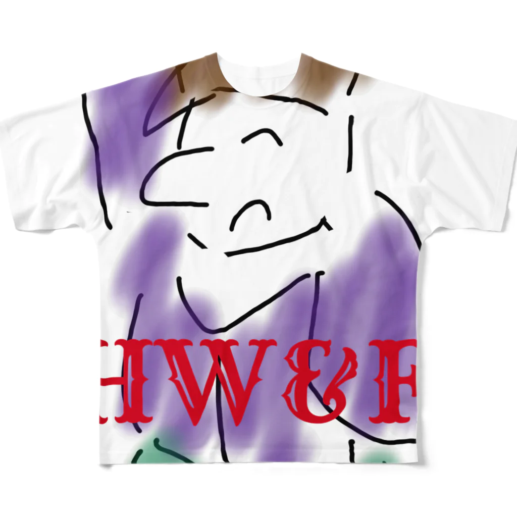 ふぃろのwow☆funny young. HW&F フルグラフィックTシャツ