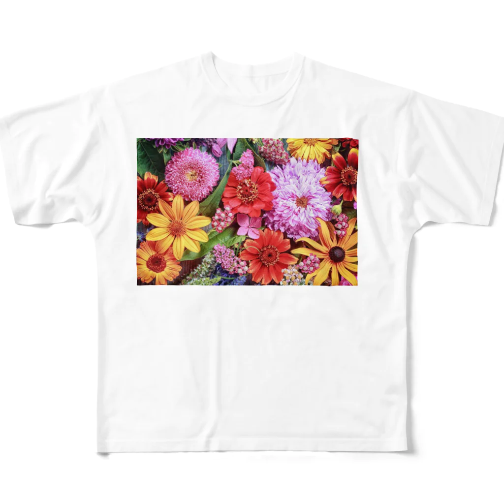 peony🦋🌼のflower🌼 フルグラフィックTシャツ