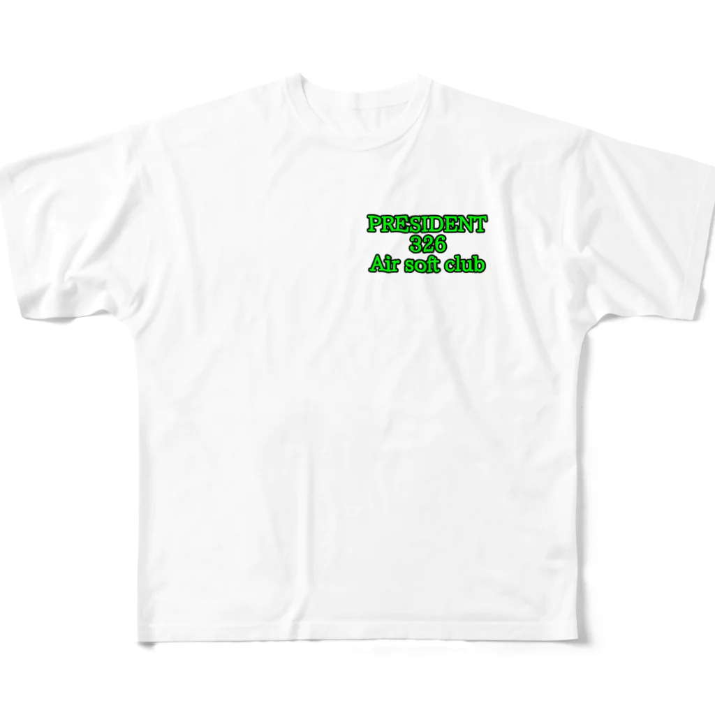 BONITAのPRESIDENT 326 Air soft club フルグラフィックTシャツ