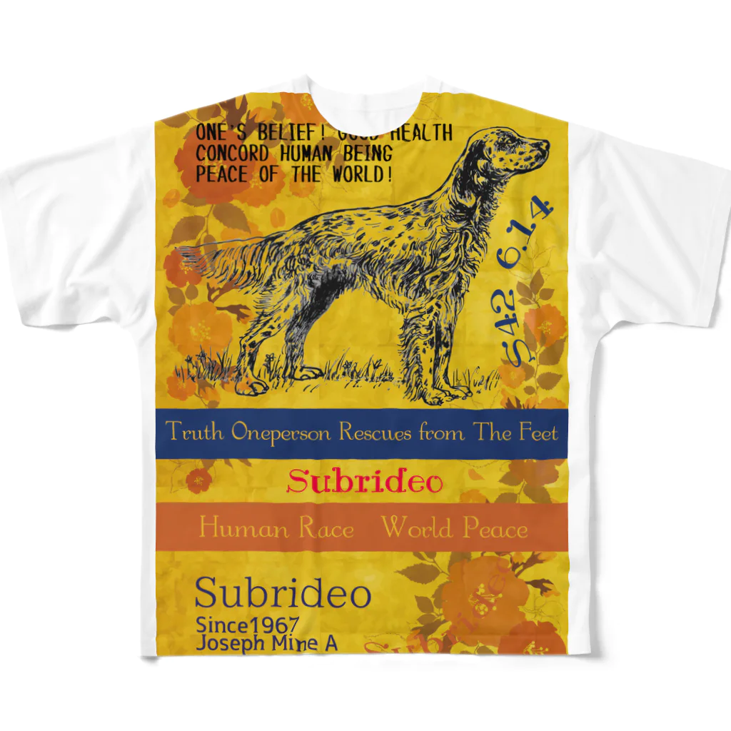 スブリデオのイングリッシュセッター All-Over Print T-Shirt