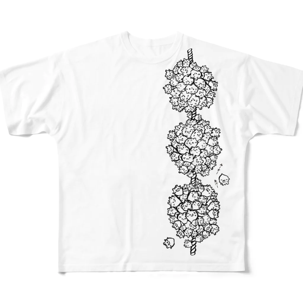 COULEUR PECOE（クルールペコ）のほやのみずあげ（両面） All-Over Print T-Shirt