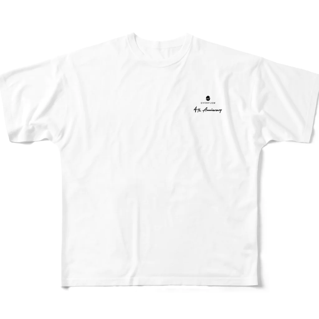 overflow 4th Anniversary Limited Shopのsimple フルグラフィックTシャツ