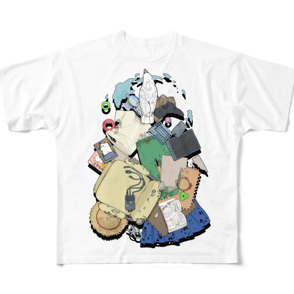 ろう飼い主の破壊の軌跡 All-Over Print T-Shirt