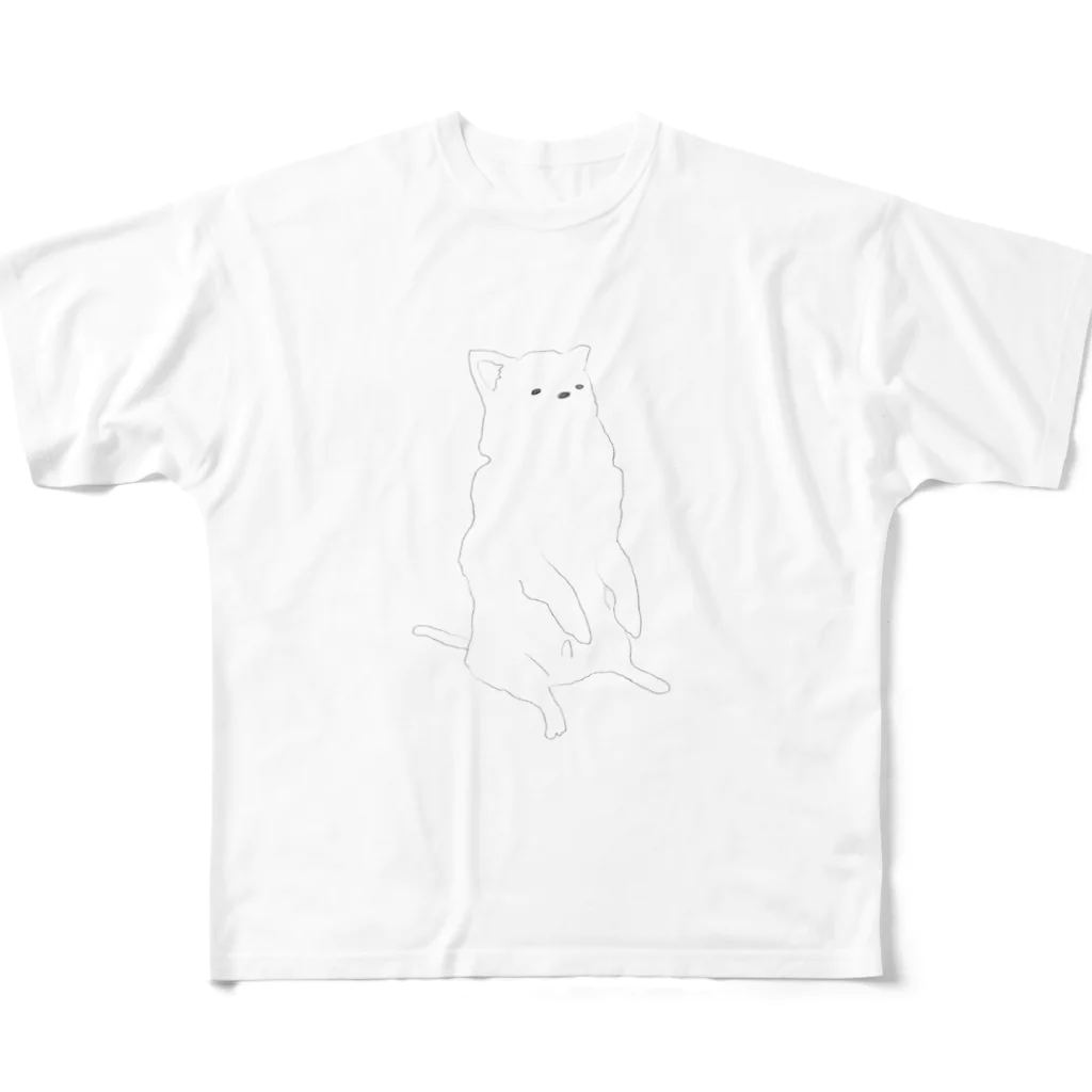 しまのおすわりこむちゃ フルグラフィックTシャツ