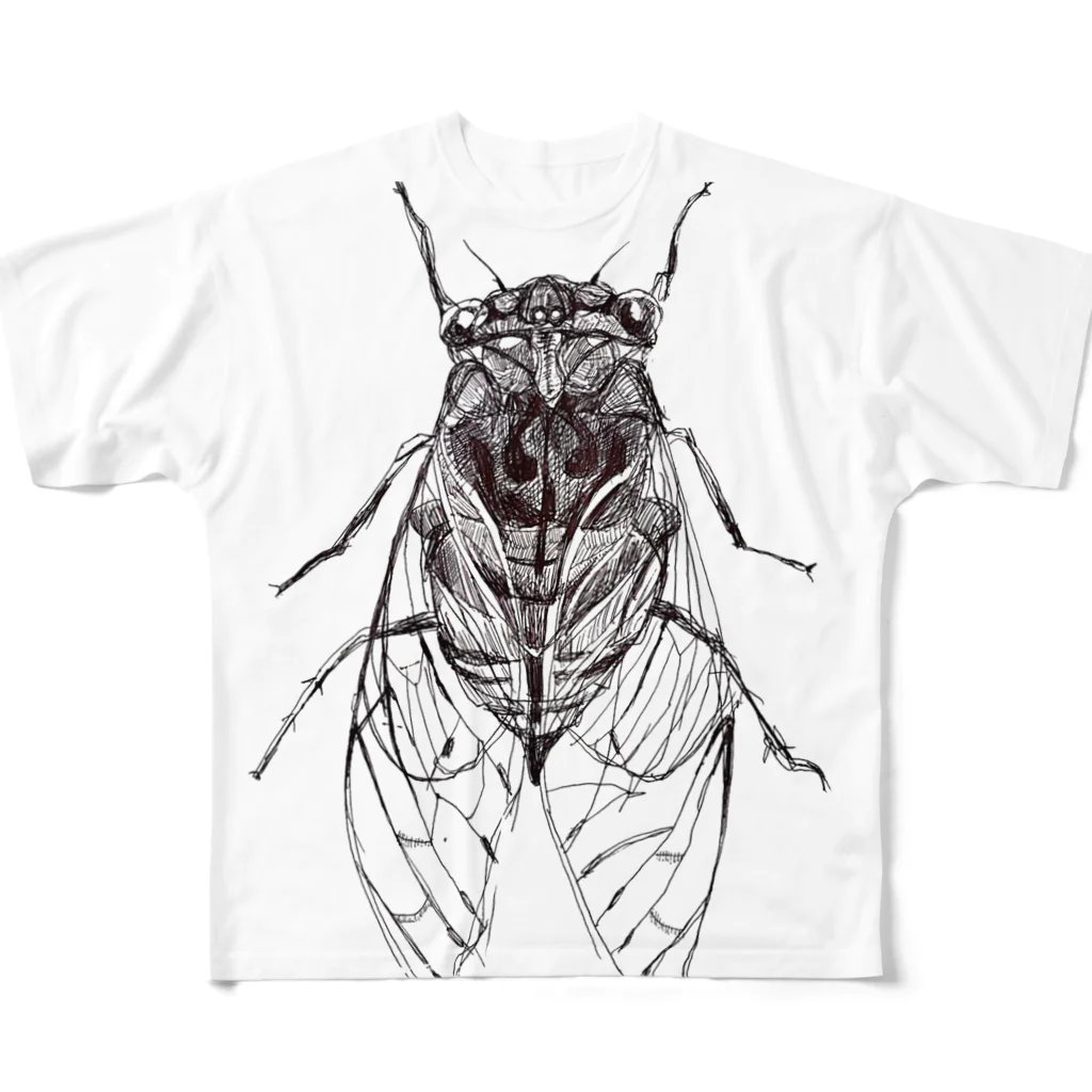 ブティック萌のThe 夏の虫たち フルグラフィックTシャツ