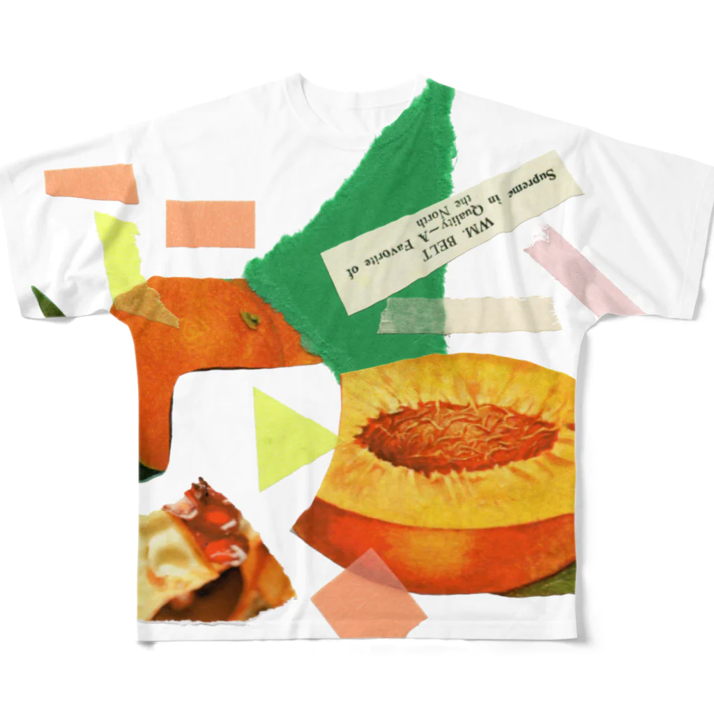 こんぶさんのカットアンドペースト（アプリコット） All-Over Print T-Shirt