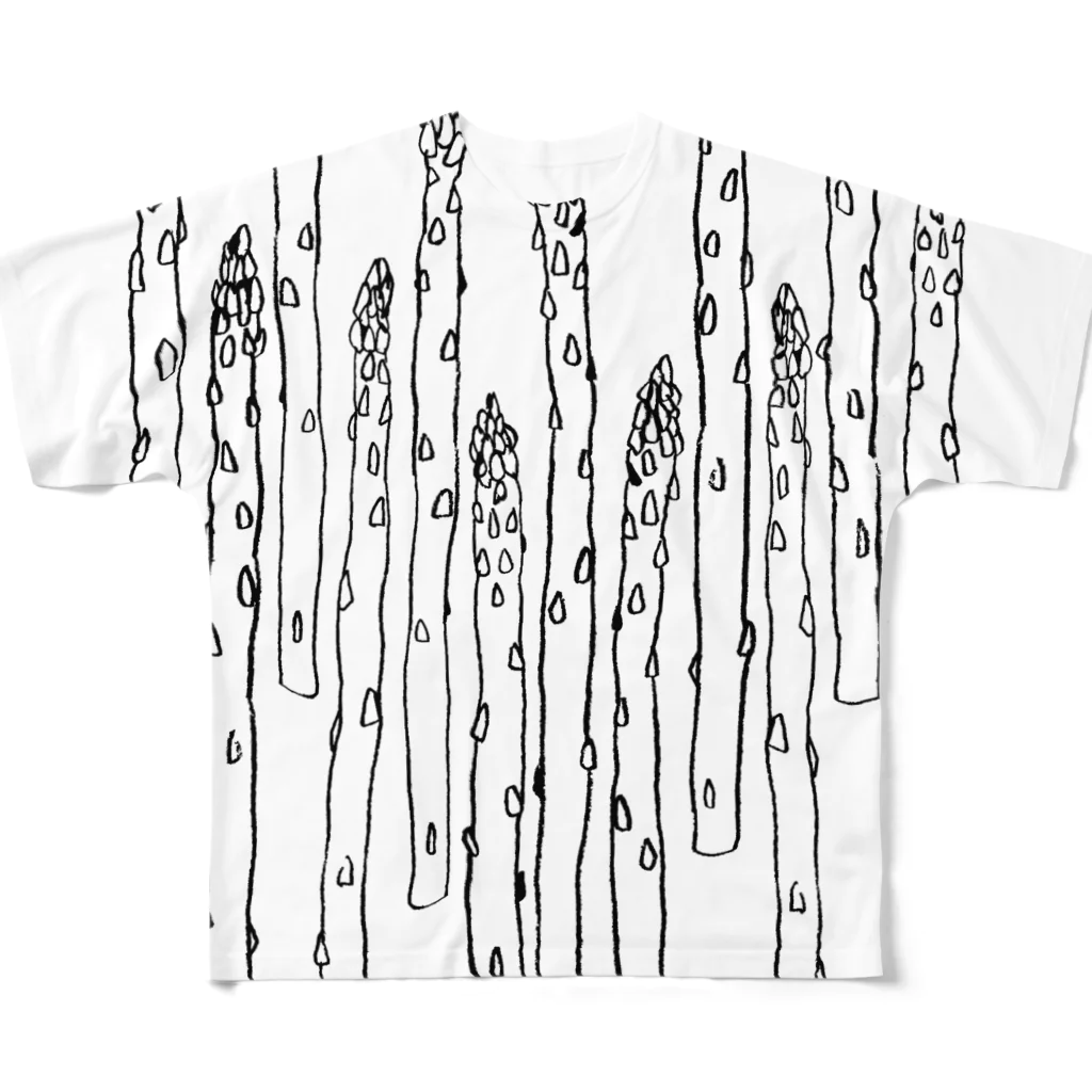 アコルのアスパラガス All-Over Print T-Shirt