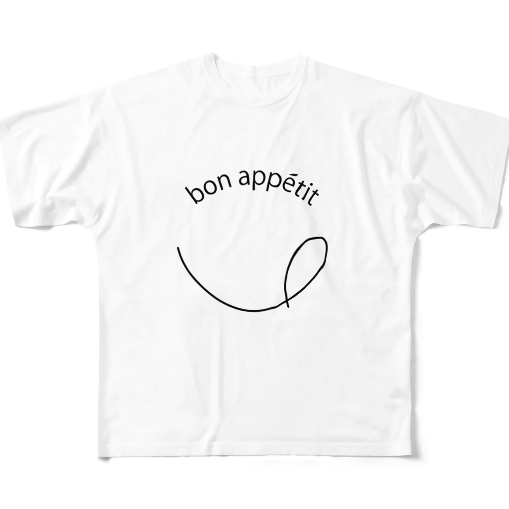 NocatnolifeのBon appetit! フルグラフィックTシャツ