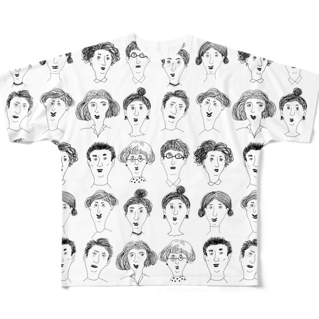 Nocatnolifeのotomodachi All-Over Print T-Shirt